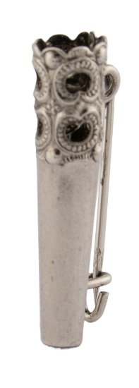 Hülse für Bärte und Federn Hutschmuck  Anstecker